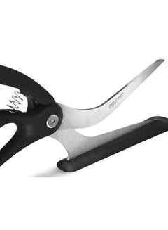 Dreamfarm Dreamfarm Scizza 2-in-1 Ergonomic Pizza Scissors with Stainless Steel Cutter Blades & Non-Stick Slice Server, Easy to Use, Perfect for Slicing and Serving Pizzas Cleanly, Black Charcoal  - Image 2