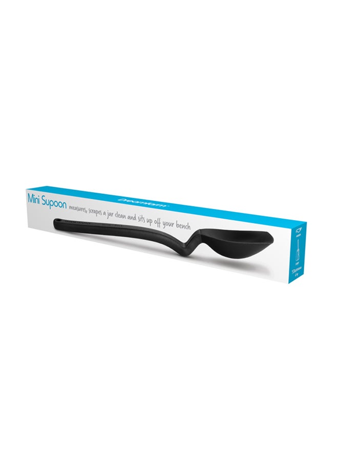 Dreamfarm Dreamfarm Mini Supoon Non-Stick Sit-Up Silicone Scraping Cooking Spoon, Jar Scraper, Measures 5ml Tsp, 8 Inch, Durable, Easy to Clean, Ideal for Stirring and Scraping, Black Charcoal  - Image 2