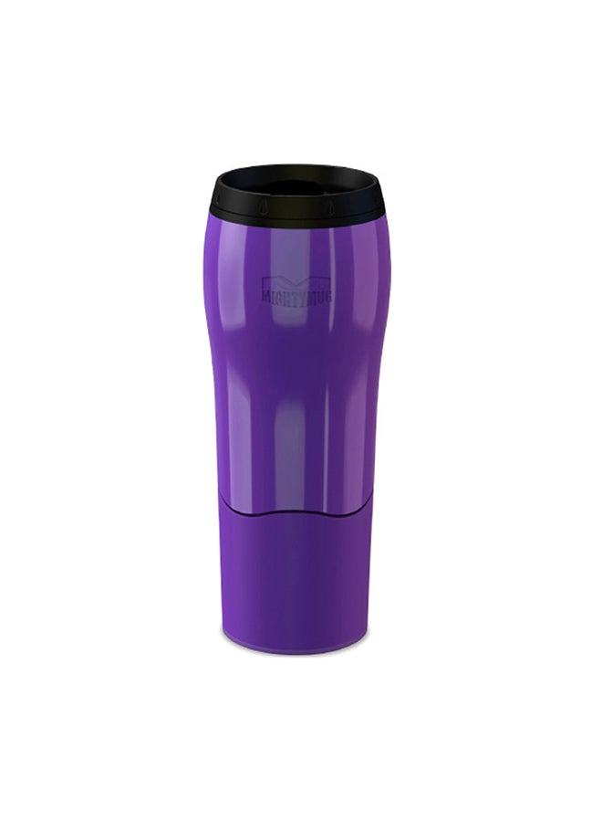 Mighty Mug Plastic Travel Mug, No Spill Double Wall Tumbler, Cold/Hot, Cup-Holder Friendly, Dishwasher Safe, (Purple, 16oz)- 1527D Purple - v1504621311/N11059633A_1