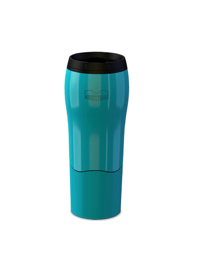 Mighty Mug Plastic Travel Mug, No Spill Double Wall Tumbler, Cold/Hot, Cup-Holder Friendly, Dishwasher Safe, (Teal, 16oz)- 1534D Teal - v1504621313/N11059634A_1