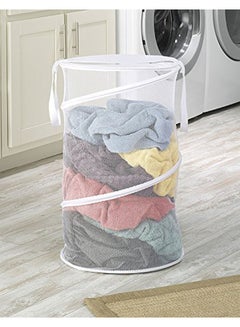 Whitmor Collapsible Laundry Hamper White  - Image 2