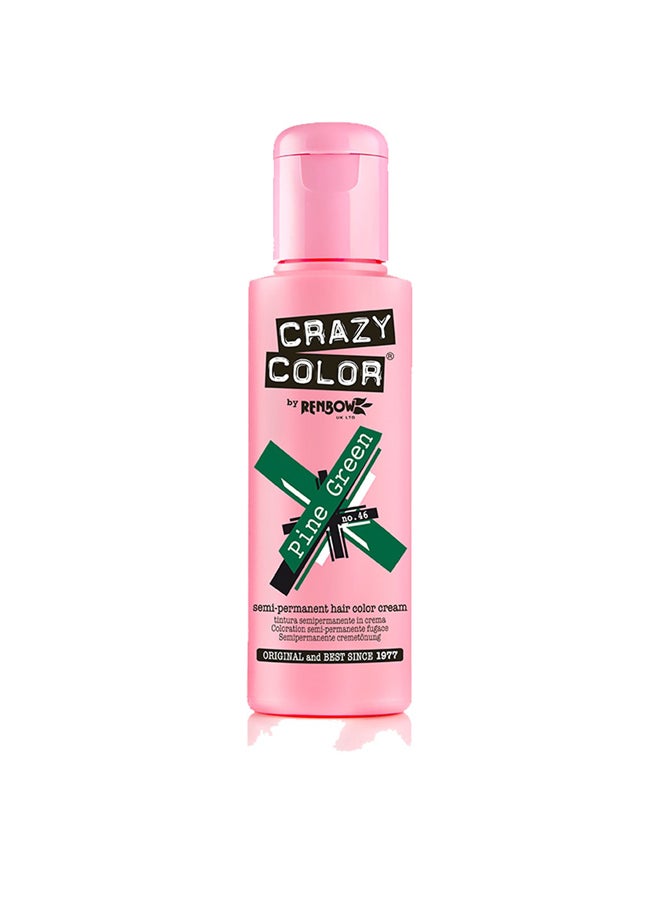 Crazy Color - Semi Permanent Hair Color No. 46 Pine Green 100ml - Image 1