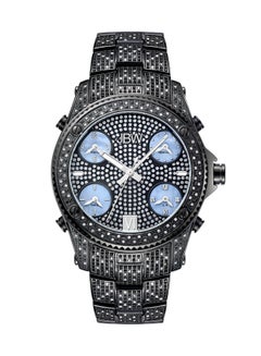 JBW men Jet Setter 2.34 Ctw Diamond Black Ion-Plated Stainless Steel Watch Jb-6213-B - 20 mm - Black  - Image 1