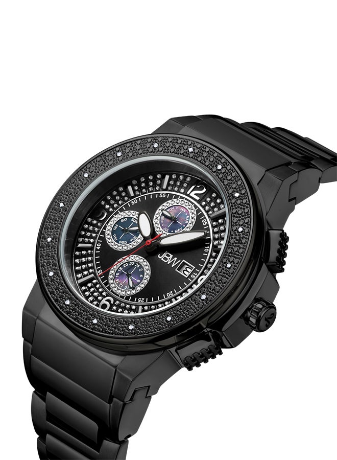 JBW - Men's Saxon 16 Diamonds Analog Quartz Watch JB-6101-G - Image 1