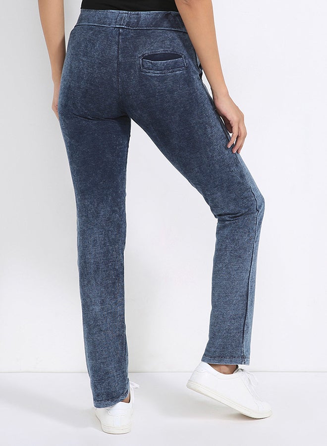 Seden Casual Solid Pants Dark Blue - Image 2