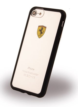 Racing Shield Thermoplastic Polyurethane Frame Transparent Case For iPhone 8/iPhone 7 Black - v1504798609/N11416278A_1
