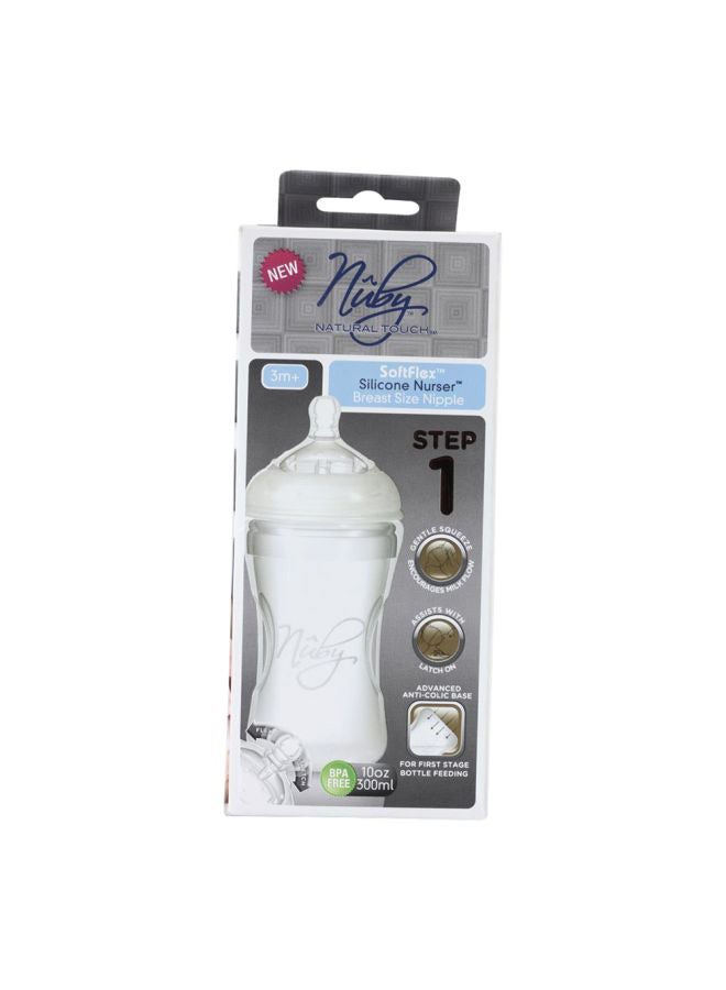 Nuby Soft Flex Natural Nurser Feeding Bottle 300 ml  - Image 3