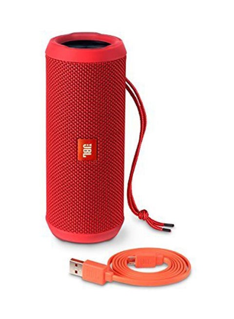 Flip 3 Splashproof Portable Bluetooth Speaker Red