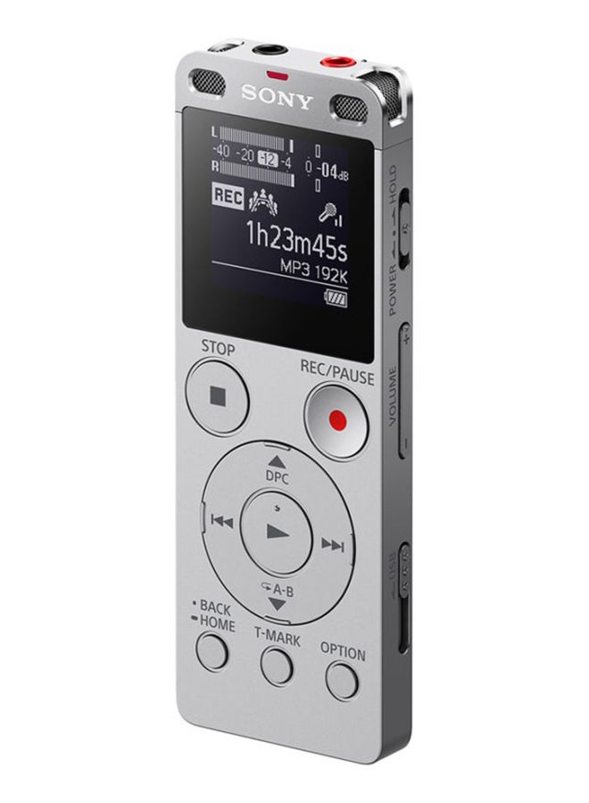 Digital Voice Recorder With Built-in USB ICDUX560FSILVER Silver