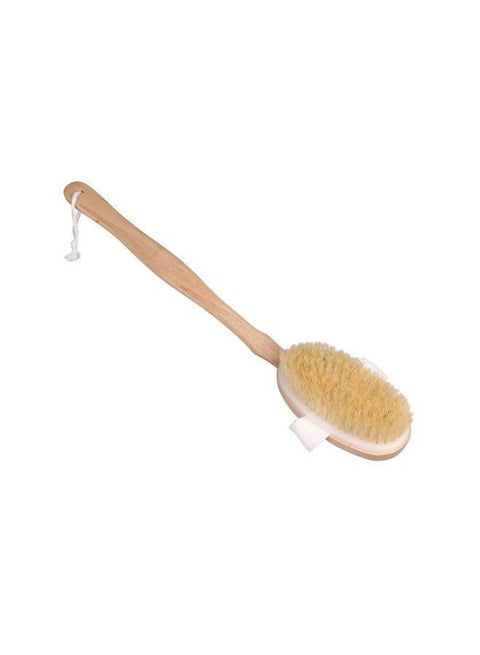 فرشاة حمام خشبية بني One Size