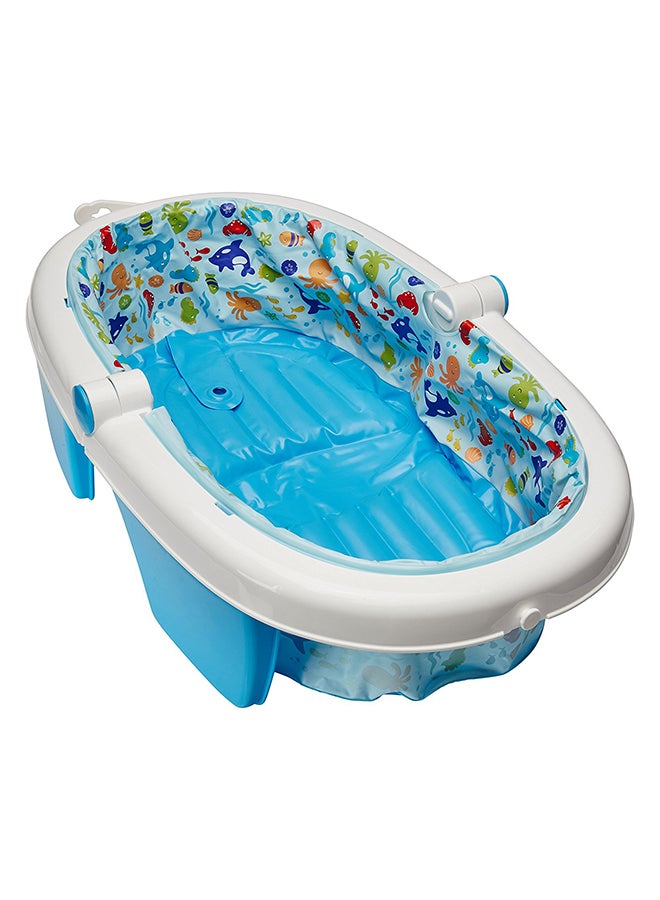 summer infant - Foldaway Baby Bath Tub, Newborn - Blue - Image 1