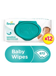 Pampers 672-Piece Sensitive Baby Wipes 