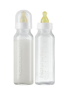 Pack of 2 Glass Baby Bottles With Nipple - v1504840159/N11989114A_1