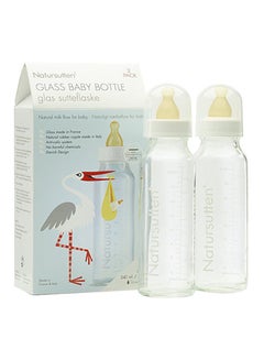 Pack of 2 Glass Baby Bottles With Nipple - v1504840162/N11989114A_3