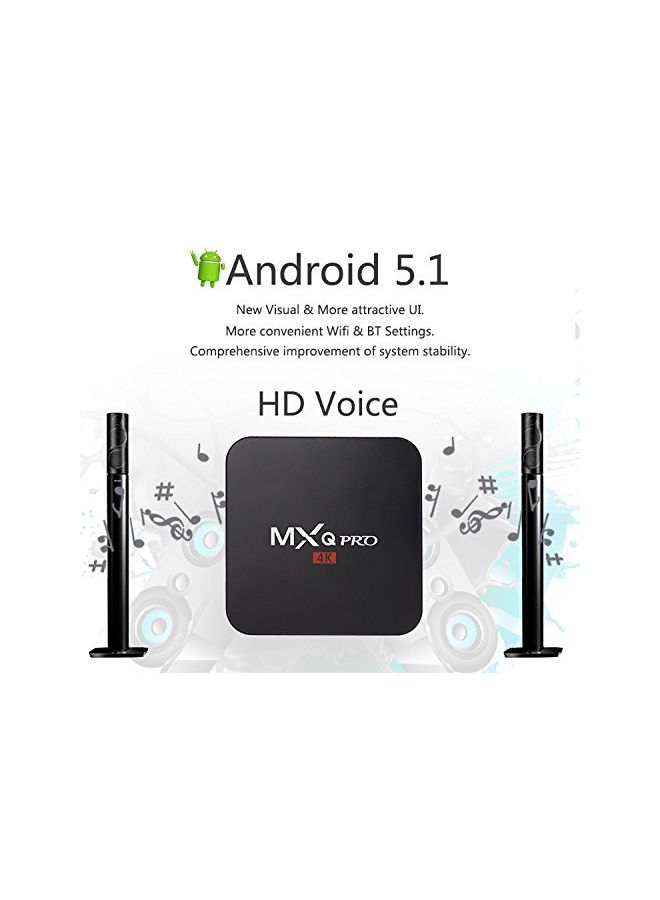 Pro 1GB RAM 8GB ROM Smart TV Box ANTV-MXQ Black