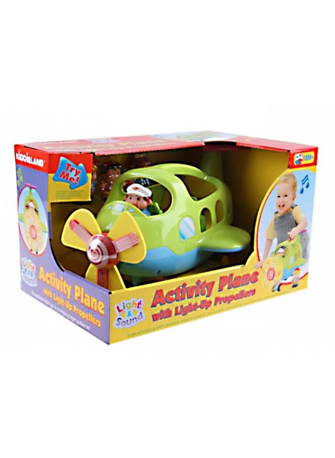 Activity Plane With Light Up Propeller