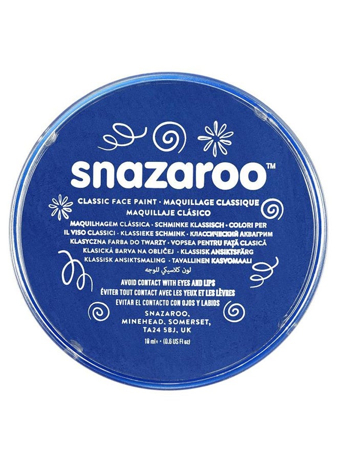 سنازارو ألوان كلاسيكية للرسم على الوجه- أزرق ملكي 18ملليلتر - Image 1
