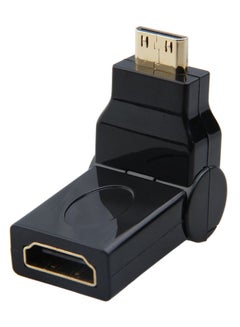 في ماكس محول HDMI أنثى متعدد الزوايا إلى محول HDMI أسود  - Image 1