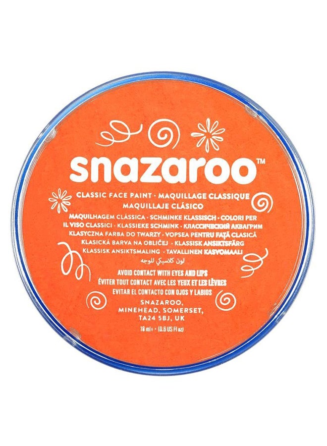 سنازارو ألوان كلاسيكية للرسم على الوجه- برتقالي 18ملليلتر - Image 1