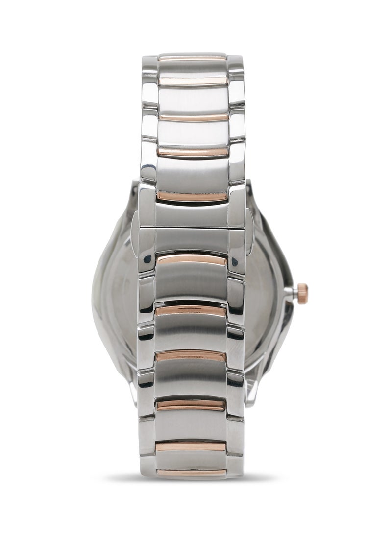 فيليب مورالي السويسرية ساعة يد بعقارب طراز M1321CRW - 32 ملم - فضي/ذهبي وردي للرجال - Image 2