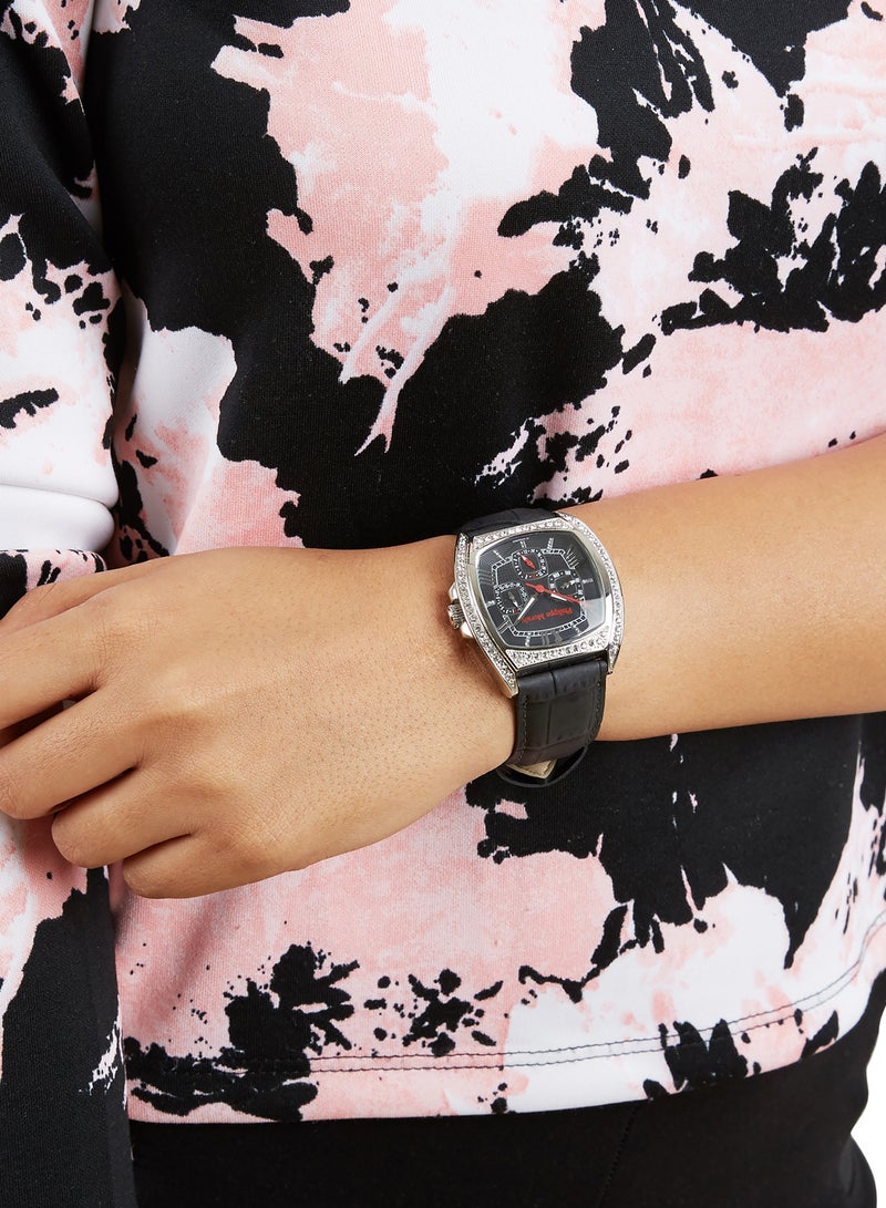 Philippe Moraly of Switzerland Women's Analog Watch LS1140WBB - 35 mm - Black - Image 5