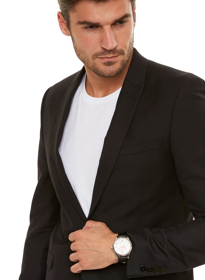 جينيفال من سويسرا ساعة يد بعقارب طراز GL1617CRWB - 37 مم - أسود للرجال - Image 4