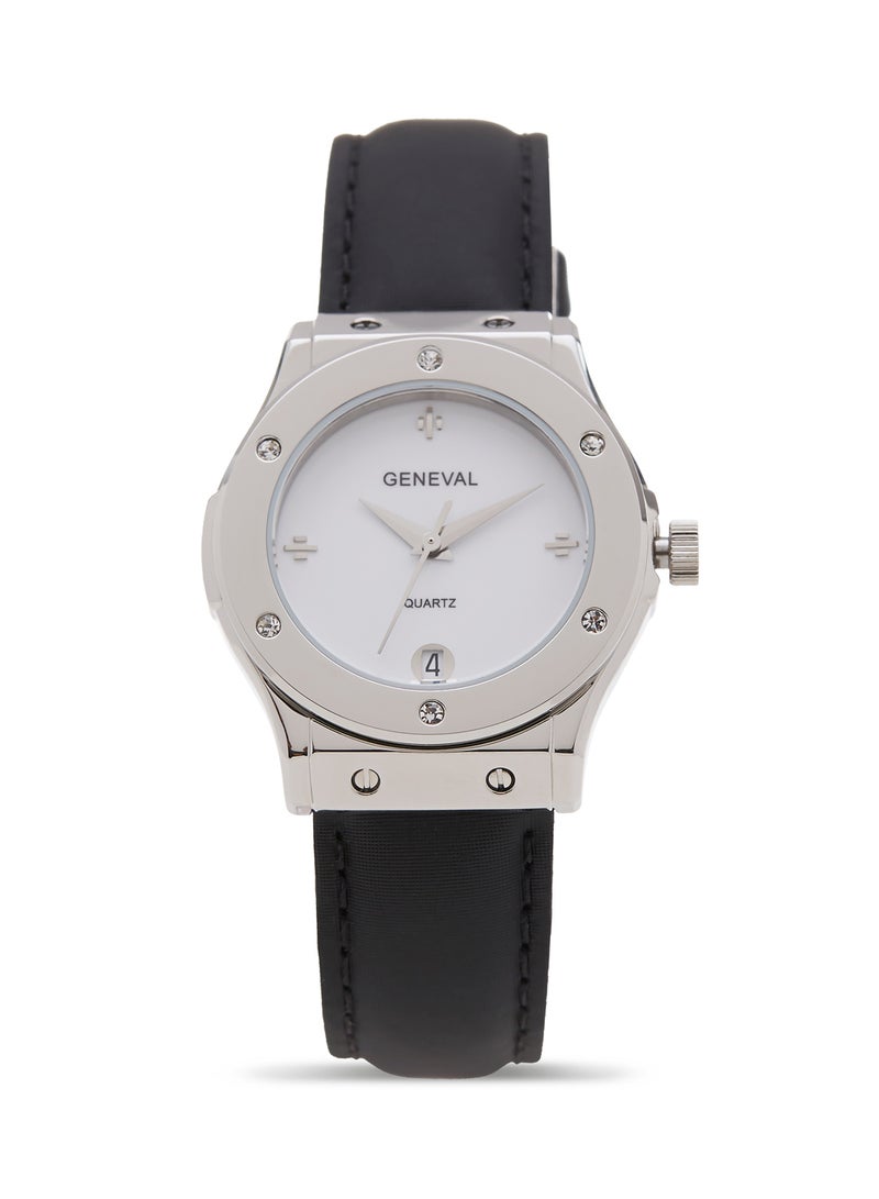 Geneval of Switzerland Women's Analog Wrist Watch GLS1612WWB - 33 mm - Black  - Image 1