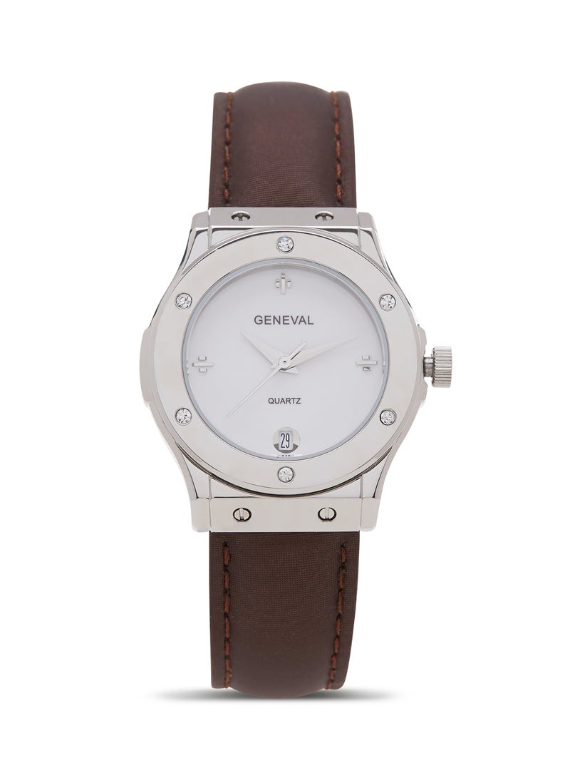 Geneval of Switzerland Women's Analog Wrist Watch GLS1612WWO - 33 mm - Black - Image 1