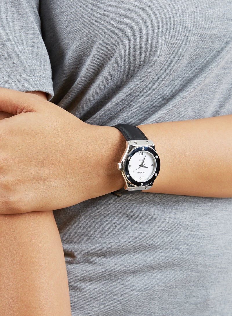 Geneval of Switzerland Women's Analog Wrist Watch GLS1612WWB - 33 mm - Black  - Image 4
