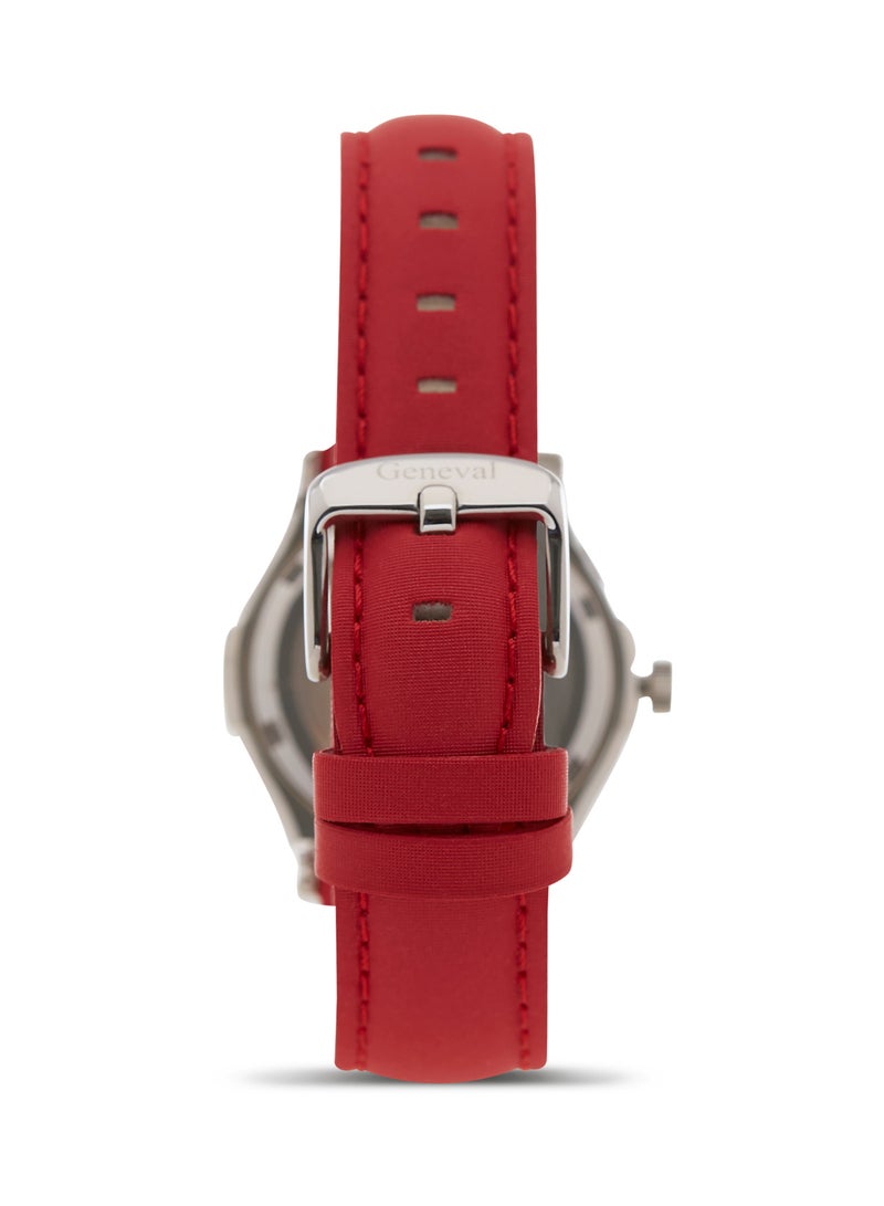 جينيفال من سويسرا ساعة يد بعقارب طراز GLS1612WWR - 33 ملم - لون أسود للنساء - Image 2