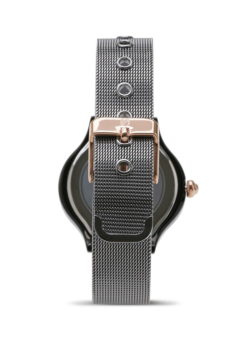 Philippe Moraly of Switzerland Women's Analog Watch M1612CRB - 35 mm - Grey - Image 2