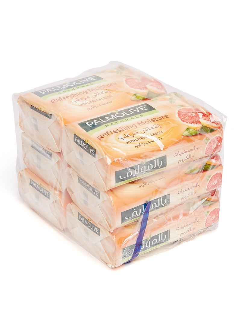 Palmolive Naturals Refreshing Moisture With Citrus & Cream 6 x 120grams 