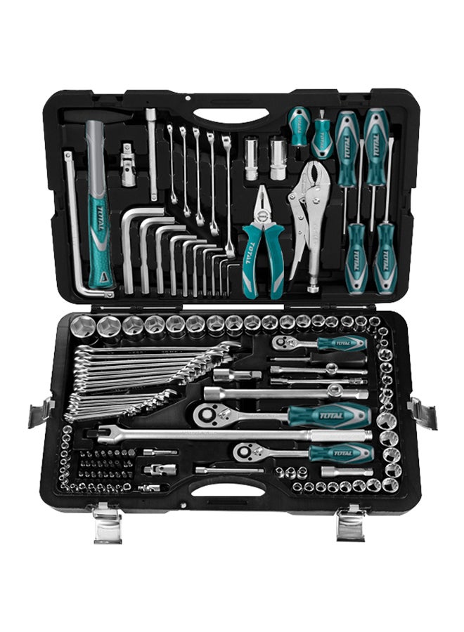 TOTAL 142-Piece Combination Tool Set Teal/Silver 56x10x39cm