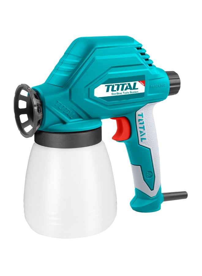 TOTAL Electronic Spray Gun 100W Teal/Black/White/Red 