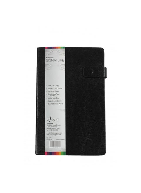 A5 Signature Notebook Black