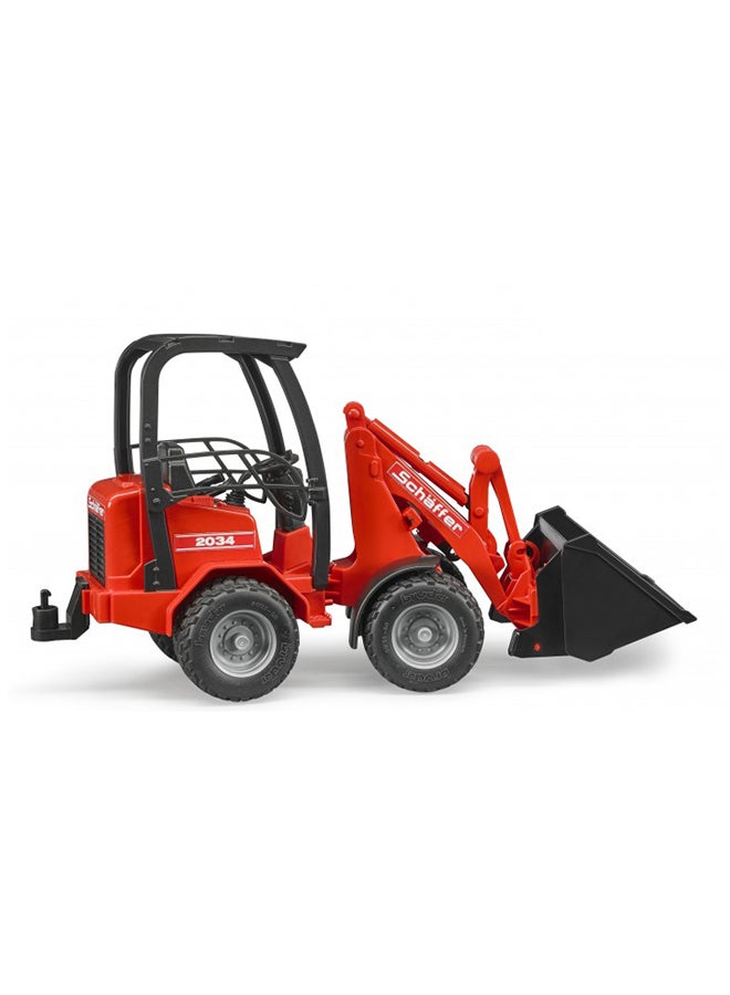 Bruder - Schaffer Compact Loader Red 29.5x9.6x15.7cm - Image 1