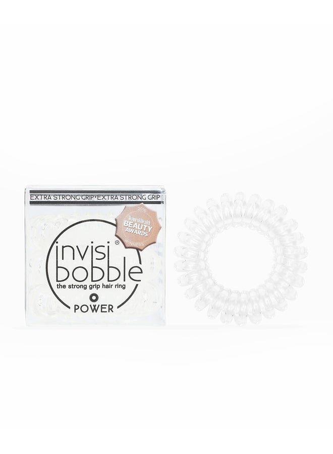 invisibobble Set Of 3 Power Hair Ties Crystal Clear 