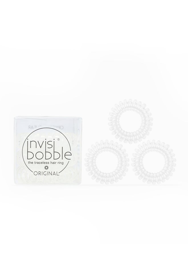 invisibobble Set Of 3 Original Hair Ties Crystal Clear 