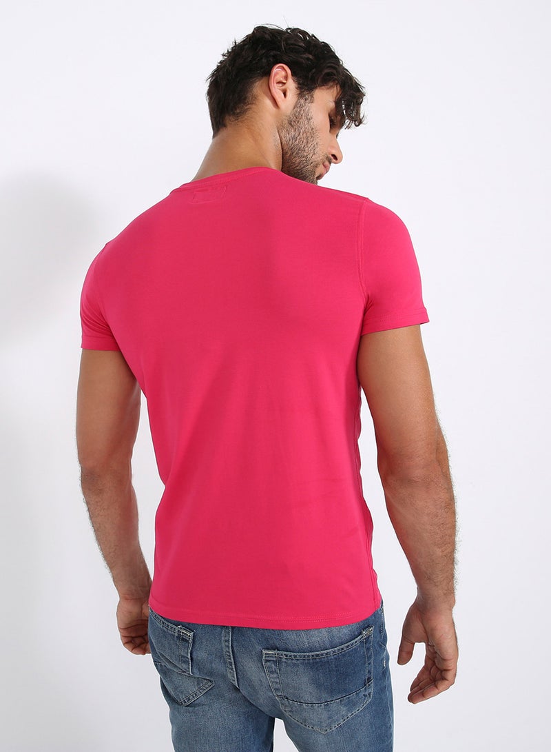 Six Valves Round Neck T-Shirt Red  - Image 2