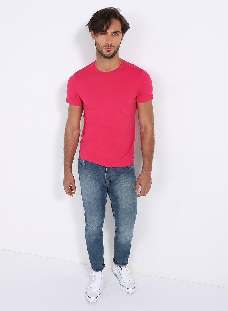 Six Valves Round Neck T-Shirt Red  - Image 3