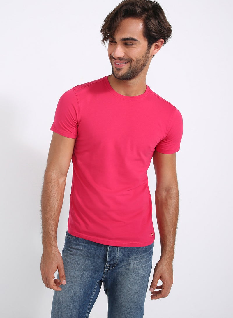 Six Valves Round Neck T-Shirt Red  - Image 1