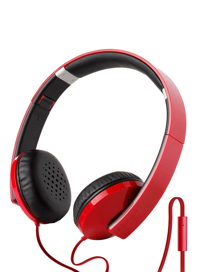 EDIFIER Foldable Hi-Fi Stereo Headphones Red - Image 1