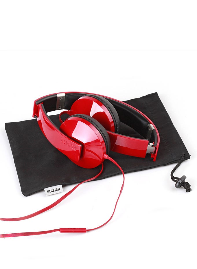 EDIFIER Foldable Hi-Fi Stereo Headphones Red - Image 3