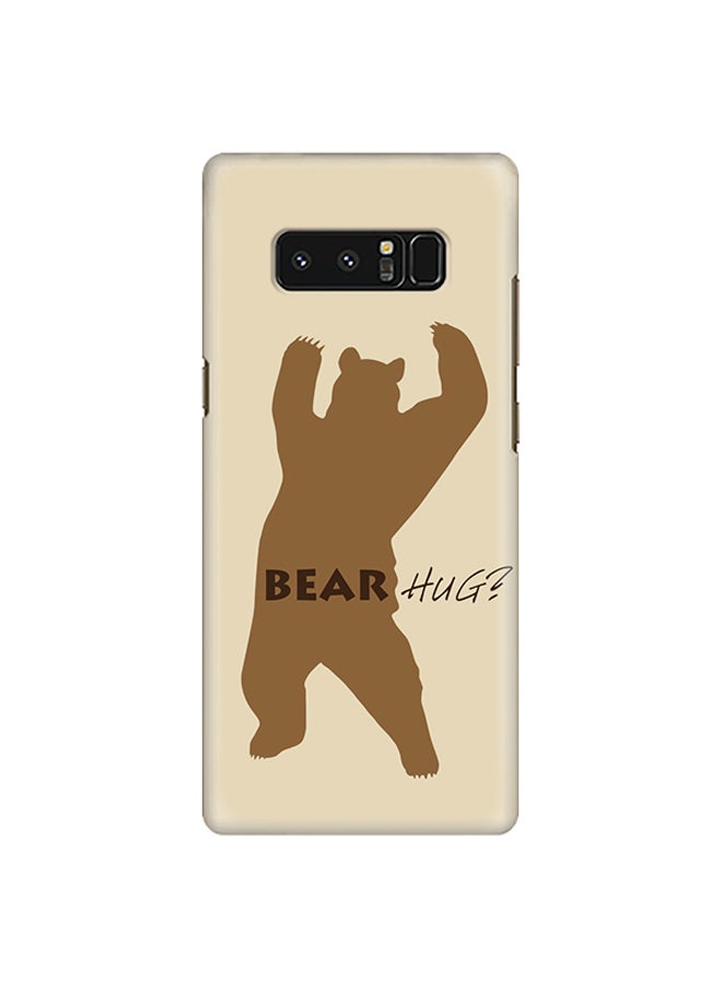 Stylizedd Plastic Slim Snap Case Cover Matte Finish For Samsung Galaxy Note8 Bear Hug - Image 1