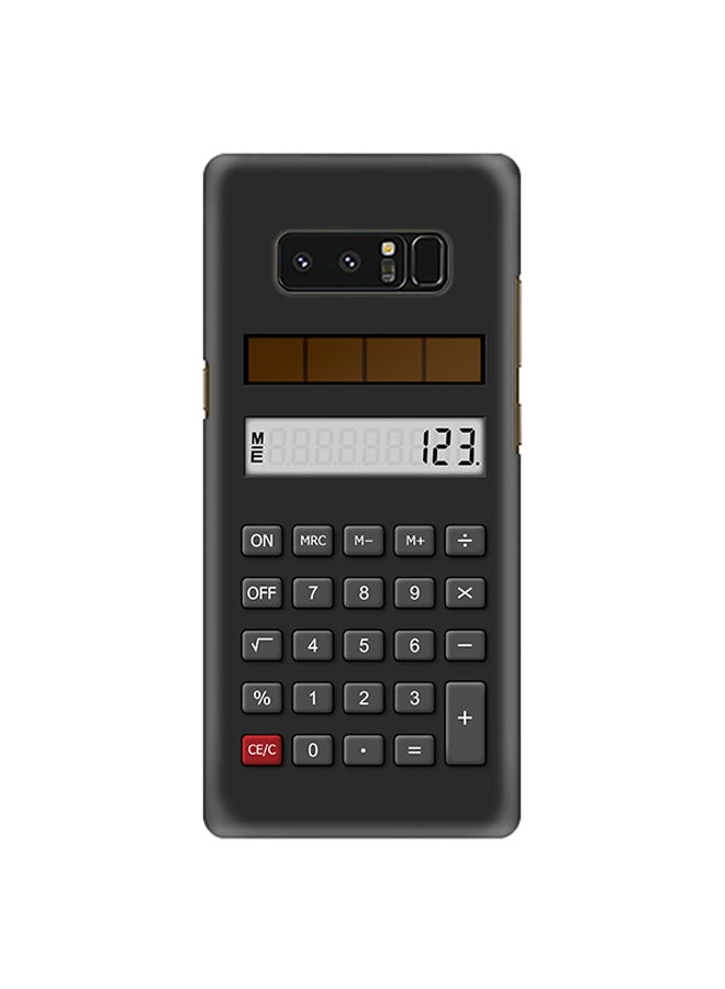 Stylizedd Plastic Slim Snap Case Cover Matte Finish For Samsung Galaxy Note8 Calc (Black) - Image 1
