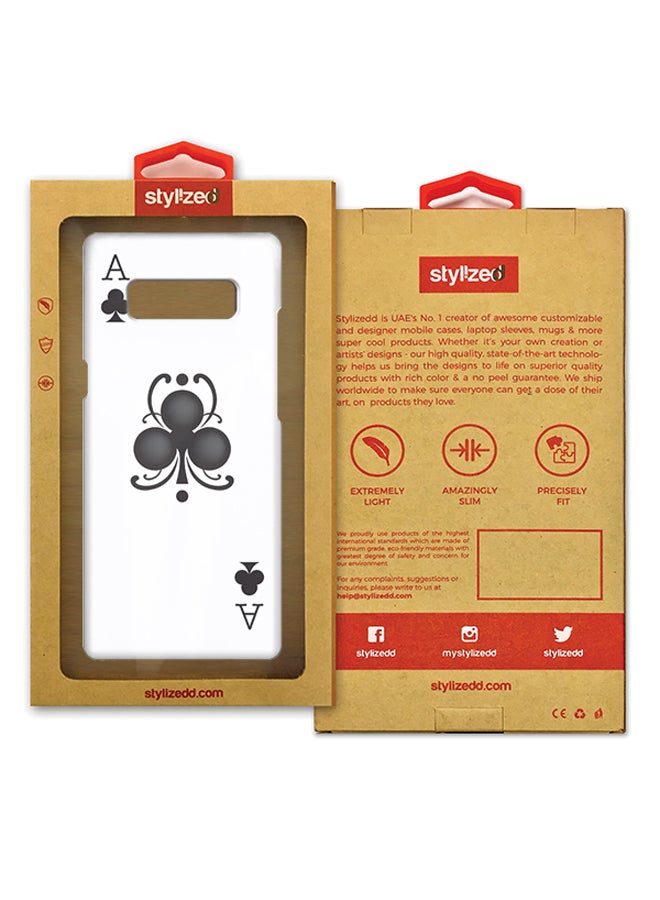 Stylizedd Plastic Slim Snap Case Cover Matte Finish For Samsung Galaxy Note8 Ace Of Clubs  - Image 3