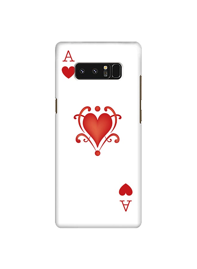 Stylizedd Plastic Slim Snap Case Cover Matte Finish For Samsung Galaxy Note8 Ace Of Hearts  - Image 1