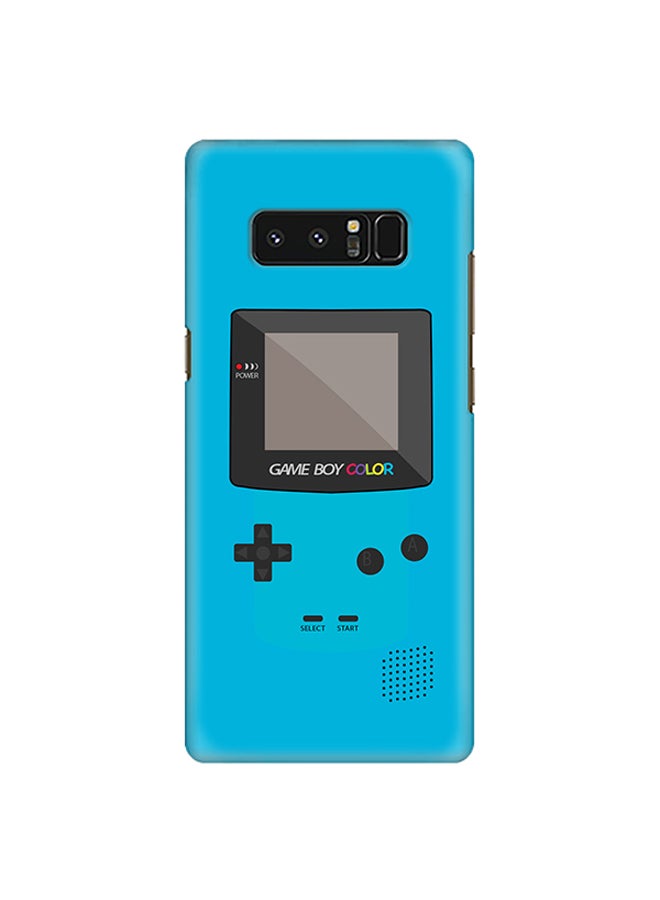 Stylizedd Plastic Slim Snap Case Cover Matte Finish For Samsung Galaxy Note8 Gameboy Color Blue - Image 1