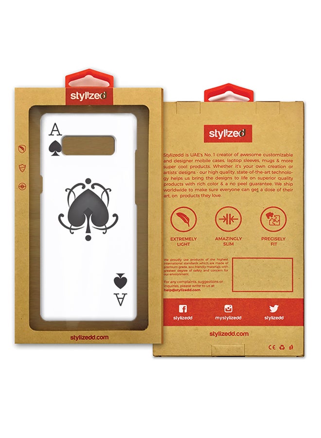 Stylizedd Plastic Slim Snap Case Cover Matte Finish For Samsung Galaxy Note8 Ace Of Spades  - Image 3