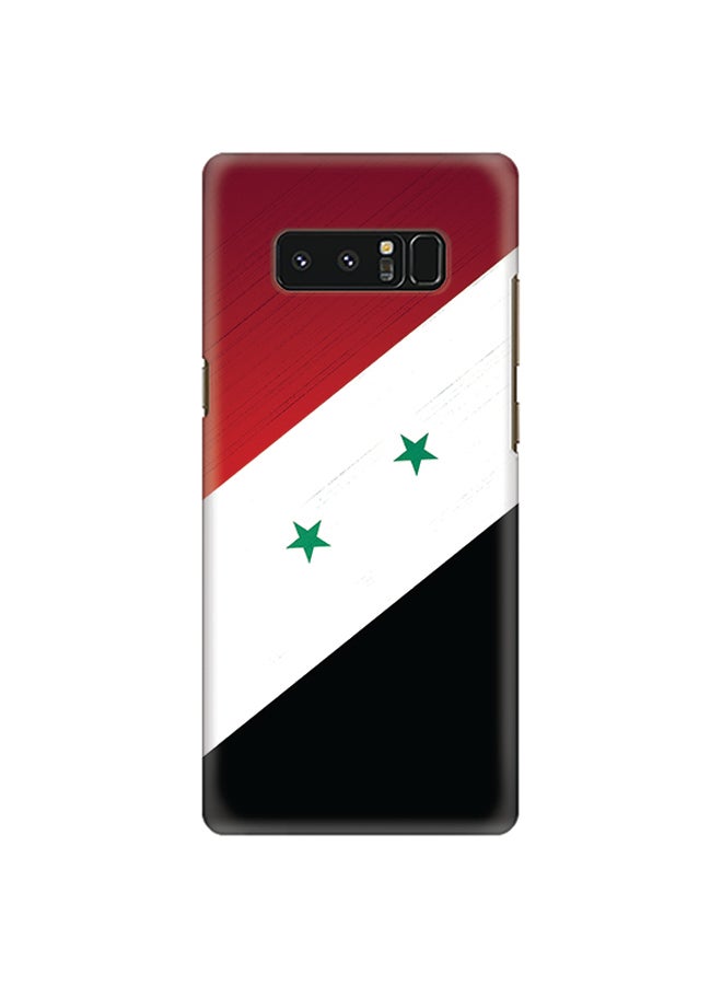 Stylizedd Plastic Slim Snap Case Cover Matte Finish For Samsung Galaxy Note8 Flag Of Syria - Image 1